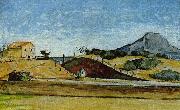 Paul Cezanne Der Bahndurchstich oil painting reproduction